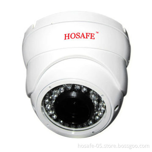 IR Varifocal Metal Dome Camera, 420/480/700/1,000TVL, 66ft Night Vision, 2.8-12mm Zoom Lens